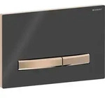 Geberit Sigma50 BetPl., eckig, 2-Mengen-Sp. rotgold geb&uuml;rstet, Etc/schwarz...