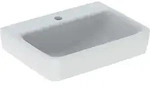 Geberit Renova Plan Handwaschbecken, 50x38cm m. Hl. mittig, o. &Uuml;l., wei&szlig;