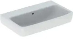 Geberit Renova Compact Waschtisch, 65x40cm o. Hl., m. &Uuml;l., wei&szlig;, KeraTect