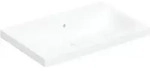 Geberit iCon Light Aufsatzwaschtisch 75x48cm ohne Hahnloch, mit &Uuml;berlauf, wei&szlig;