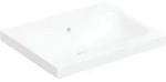 Geberit iCon Light Aufsatzwaschtisch 60x48cm ohne Hahnloch, mit &Uuml;l., wei&szlig;,...