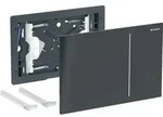 Geberit Sigma70 BetPl., f&uuml;r 2-Mengen-Sp. Glas schwarz