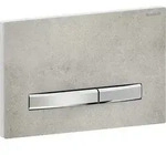 Geberit Sigma50 BetPl., eckig, 2-Mengen-Sp. chrom gl&auml;nzend/Betonoptik/chr geb&uuml;.,...