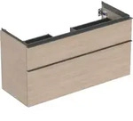 Geberit iCon Unterschrank f&uuml;r WT, 2 Schubl. 118,4x61,5x47,6cm, Eiche/Gr. Lava