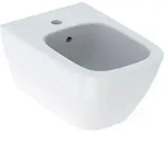 Geberit Smyle Wandbidet, eckig geschlossene Form, mit &Uuml;berlauf, wei&szlig;