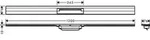 Hansgrohe RainDrain Flex Duschrinne 1200 mm k&uuml;rzbar f&uuml;r Wandmontage BST