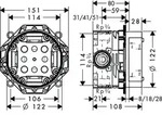 Hansgrohe Grundk&ouml;rper iBox universal Axor