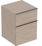 Geberit iCon Seitenschrank, 2 Schubladen 45x60x47,6cm, Eiche/Gr. Lava