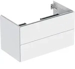 Geberit ONE Unterschrank f&uuml;r WT/-Platte 2 Schubl., 88,8x50,4x47cm, wei&szlig; matt