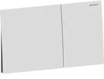 Geberit Sigma70 BetPl., eckig, f. 2-Mengen-Sp wei&szlig; matt, Etc