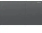 Geberit Sigma70 BetPl., f&uuml;r 2-Mengen-Sp&uuml;lung Square, schwarzchrom geb&uuml;rstet /