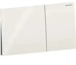 Geberit Sigma70 BetPl., eckig, f. 2-Mengen-Sp sandgrau, Glas