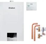 Vaillant Paket 1.668/2 ecoTEC plus VC 15 CS/1-5, VRC 710, Installations-Set