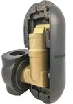 Junkers Bosch Luftabscheider H-SA25 mit Isolierung, Nennweite DN25, L&auml;nge 100mm
