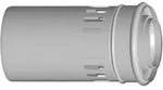 Wolf Luft-/Abgasrohr konzentrisch DN80/125, L&auml;nge 250mm, wei&szlig;,...