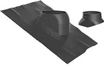 Buderus Dachziegel inkl. Regenkappe, &Oslash; 125 mm, 25 - 45&deg;, schwarz
