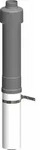 ATEC Abgas 650mm Dachhochf&uuml;hrung konzentrisch, DN80/125, schwarz