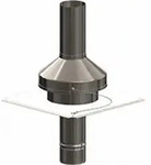ATEC Abgas 0342 M&uuml;ndungs-Set Edelstahl mit Endrohr, DN60