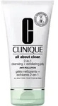 150 ml Clinique All About Clean 2 in 1 Cleansing + Exfoliating Jelly Anti Pollution