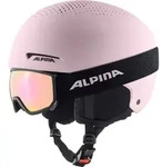 Alpina ZUPO SET & SCARABEO JR - Skihelm mit Brille f&uuml;r Kinder - light-rose...