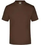 James & Nicholson Komfort-T-Shirt aus Single-Jersey Herren JN001 Gr. S brown