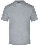 James & Nicholson Komfort-T-Shirt aus Single-Jersey Herren JN001 Gr. L grey-heather