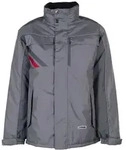 Planam Winterjacke Highline Gr. M zink/schiefer/rot