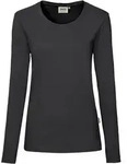 HAKRO Damen-Longsleeve Performance #179 Gr. L karbongrau