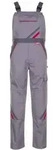 Planam Latzhose Highline Gr. 42 zink/schiefer/rot