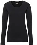 HAKRO Damen-Longsleeve Performance #179 Gr. M schwarz