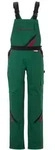 Planam Latzhose Highline Damen, Gr. 48 gr&uuml;n/schwarz/rot