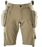 Mascot Advanced Shorts mit abnehmbaren H&auml;ngetaschen Gr. 42 hellkhaki