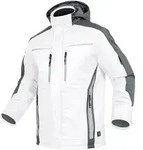Leibw&auml;chter Winter-Softshelljacke Flex-Line Gr. 3XL wei&szlig;/grau