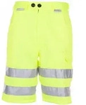Planam Warnschutz Shorts Gr. S gelb