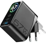 ACHTFT3USBGAN67WK Cellularline Reiselader POWERVIEW IQ GaN 67W 2x USB Type-C