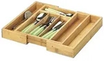 Zeller Present Besteckkasten Bamboo 5 F&auml;cher ausziehbar natur