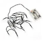 1491-207 LED Globelichterkette, runde Dioden, 6h Timer, 20 kalt wei&szlig;e
