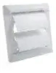Selbstt&auml;tige Verschlussklappe, au&szlig;en Rohranschluss 125mm, wei&szlig;