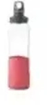 Emsa N3100400 Trinkflasche aus Glas, rot
