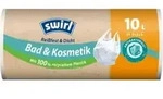 Swirl M&uuml;llbeutel 10l Tragegriff 37er 40x43cm wei&szlig;