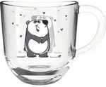 222200087 Glasbecher m. Henkerl 280ml, Panda