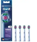 Oral-B Pro 3D White 4er Ersatz-Zahnb&uuml;rsten / Aufsteckb&uuml;rsten