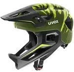 Uvex React JR Fullface MTB Helm Dark olive matt vel. uni (52-56 cm)