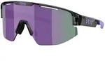 Bliz Matrix Small Sonnenbrille Crystal Black/Grey Purple Multi
