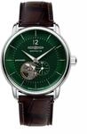 LZ120 Bodensee Open Heart Gr&uuml;n Lederband