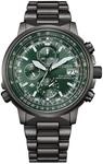 Promaster Sky Pilot Herrenuhr schwarz / gr&uuml;n