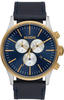 The Sentry Chrono Leather Gold / Blue Sunray Herrenchronograph