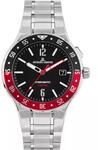 Herrenuhr Hybromatic Steel Red Black