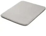 Kleine Wolke Badteppich CONY Silbergrau 55 x 65 cm
