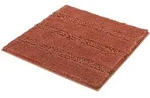Kleine Wolke Badteppich MONROVIA Terracotta 60 x 60 cm